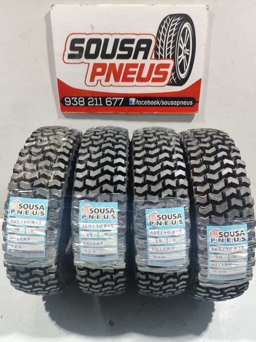 4 pneus Nelcaf novos 165-70R13 Oferta da entrega