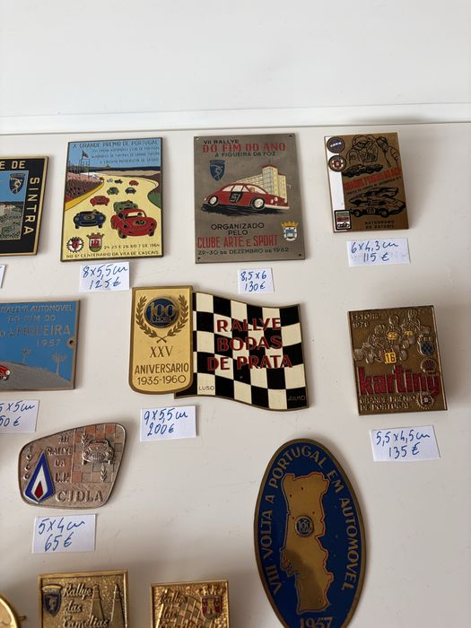 chapas placas rallye classicos automobilia