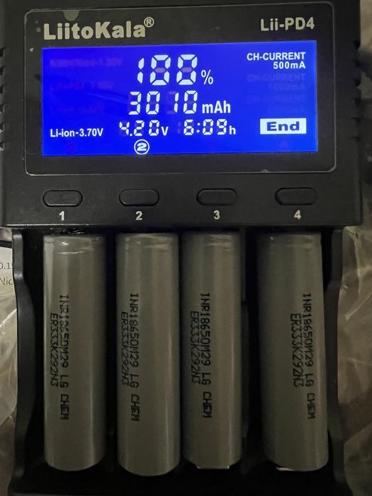 Акумулятори без використання 18650 INR M-29 LG високотокові!