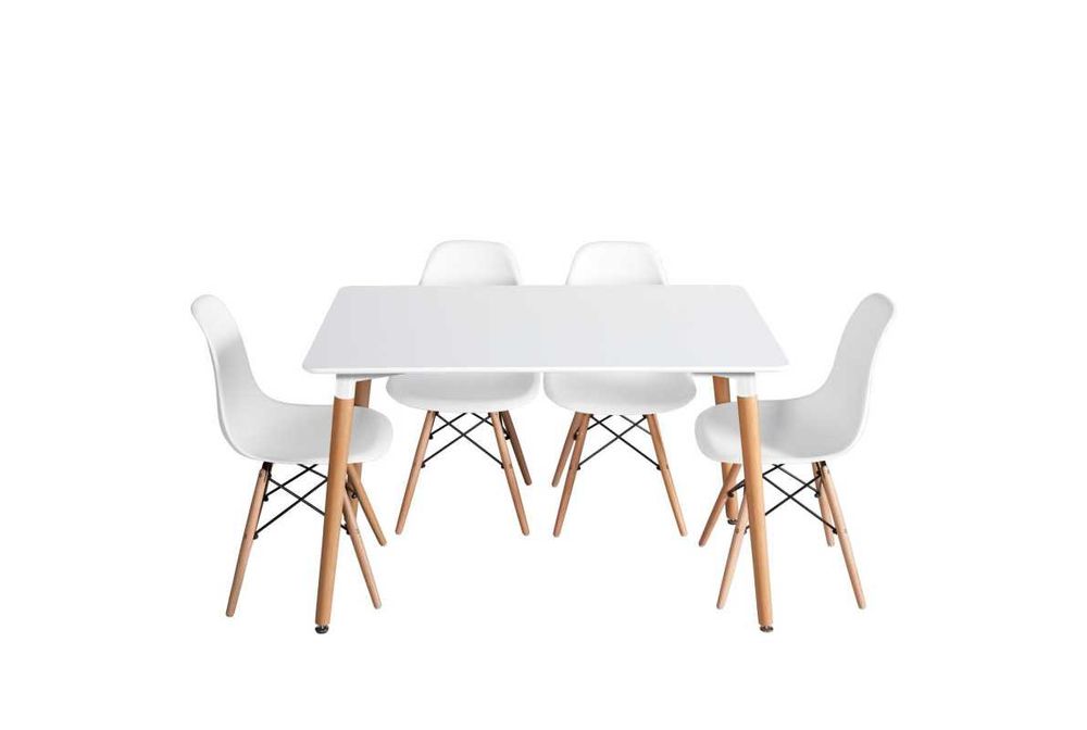Mesa 120x70 lacada a branco, sem as cadeiras