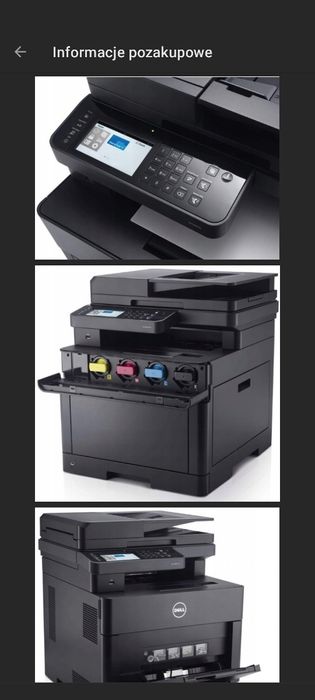 Drukarka laserowa DELL S2825cdn Stan Idealny A4 Duplex Sieć Skan Fax