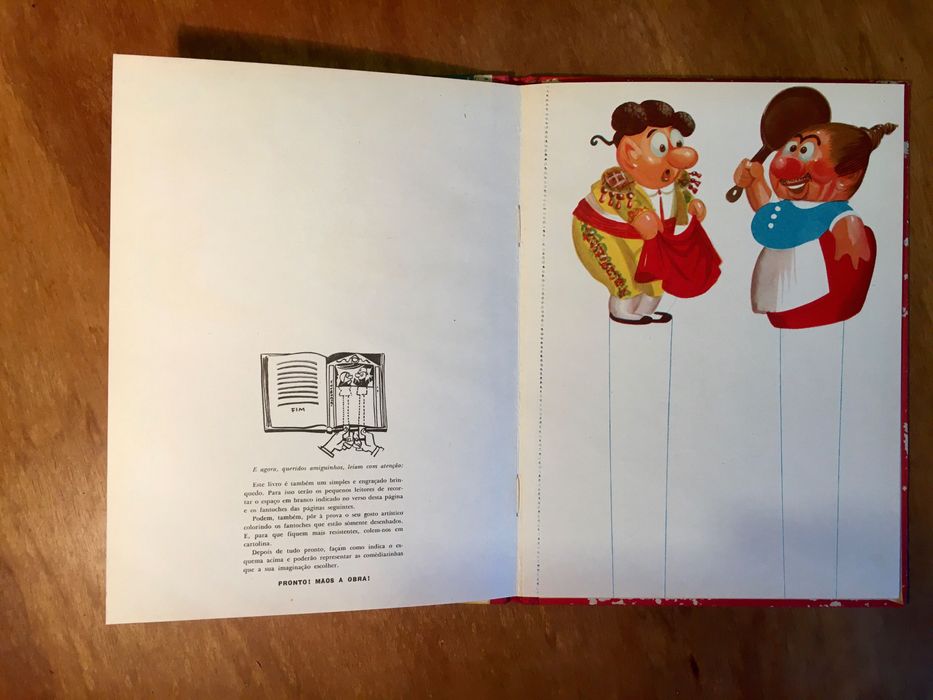 OS FANTOCHES de CARATUJA 1953 - livro infantil didáctico