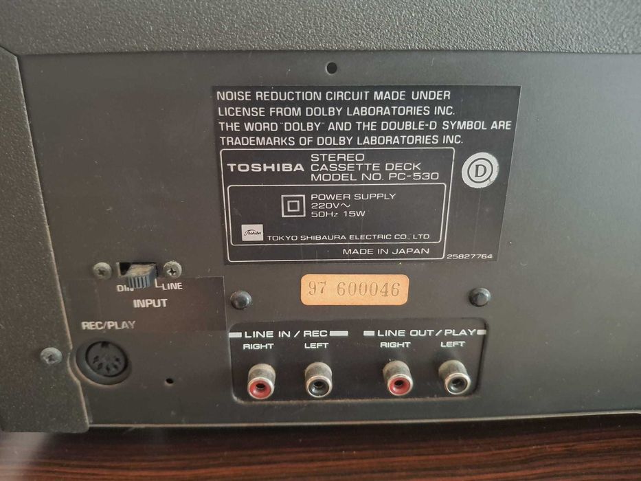 Leitor de Cassetes Toshiba PC-530 - Para reparação/peças