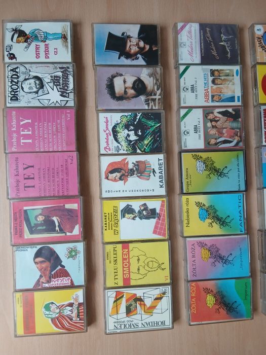 Kasety magnetofonowe kabaret i inne lata 80-90