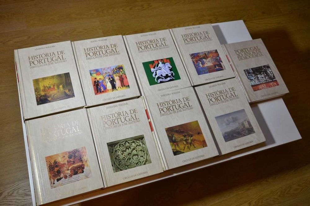 9 volumes de "História de Portugal" - Direção de José Mattoso