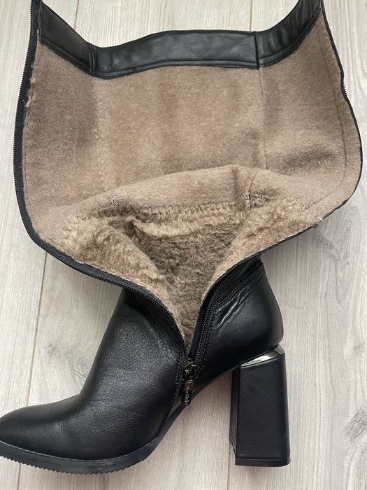 Чоботи шкіряні єврозима