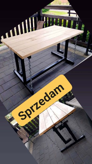 Sprzedam stŏł loft metalowy drewniany
