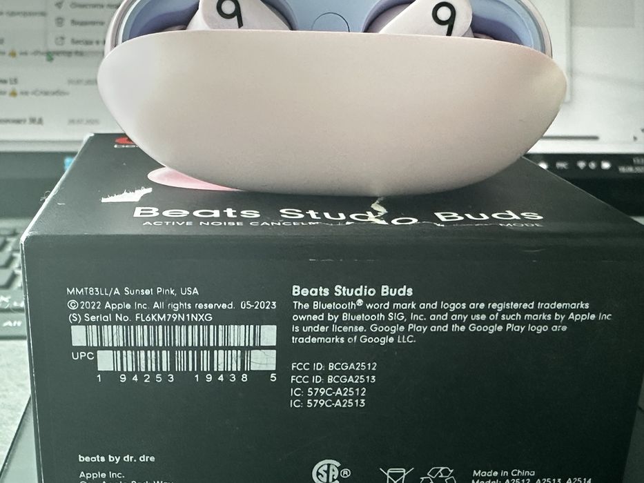 Apple Beats Studio Buds ANC Pink Purple