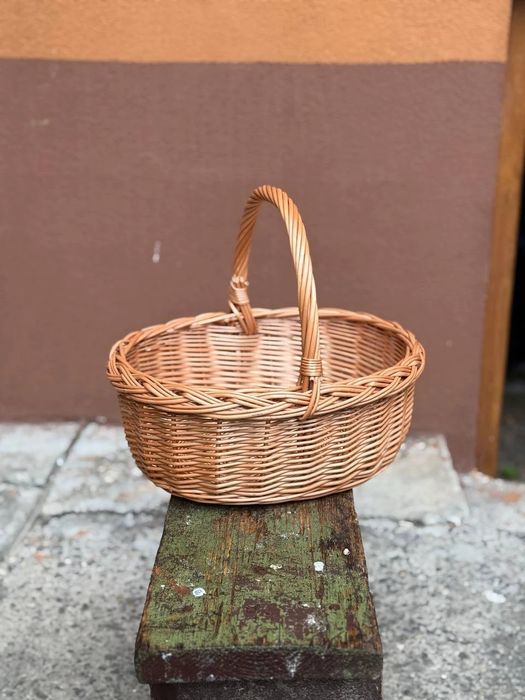 Кошик "Хінська" 1 шт. 31x27x14 см міцний плетений з натуральної лози