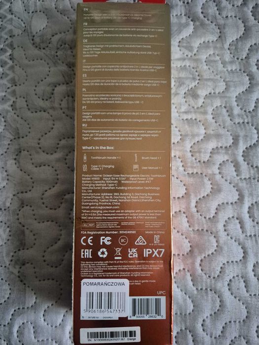 Szczoteczka elektryczna Oclean Ease