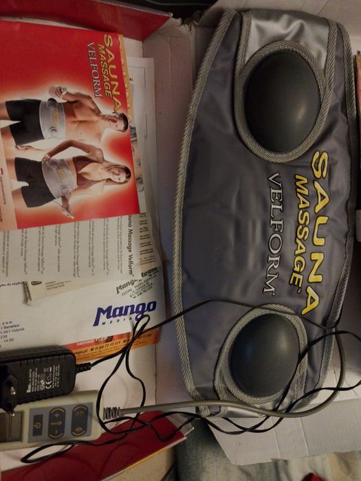 Pas wibracyjny Sauna Massage Veliform – komplet, sprawny