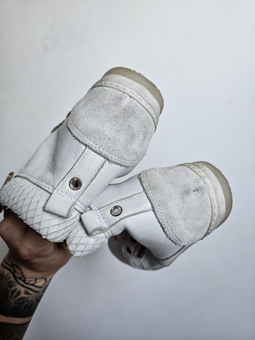 Sneakersy na koturnie skóra naturalna Dasia