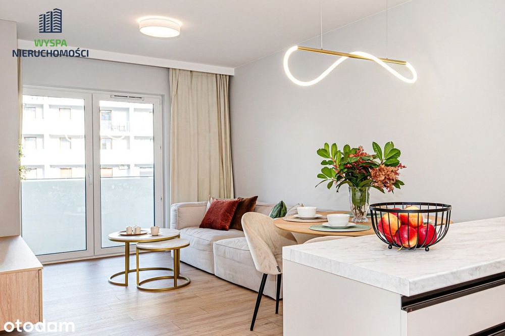 Eleganckie nowe mieszkanie z balkonem i ogrodem