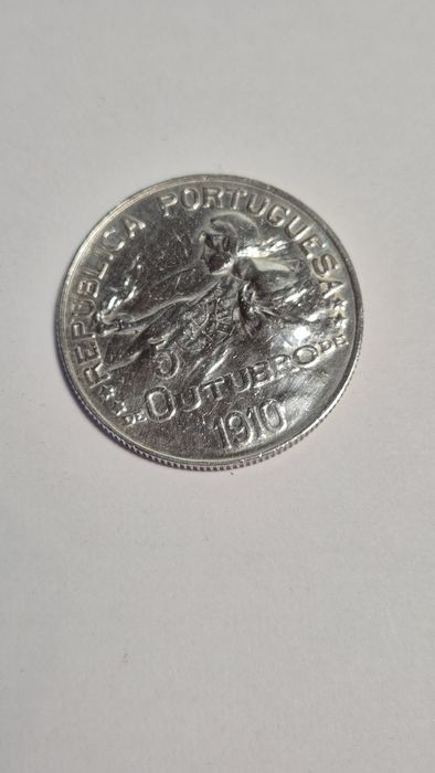 Moeda 1 Escudo 5 Outubro 1910 Implementação da República 1910