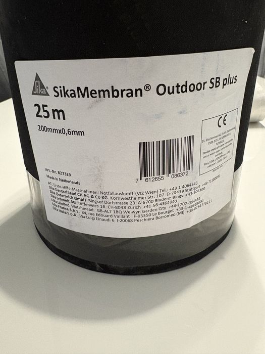Fartuch folia membrana epdm