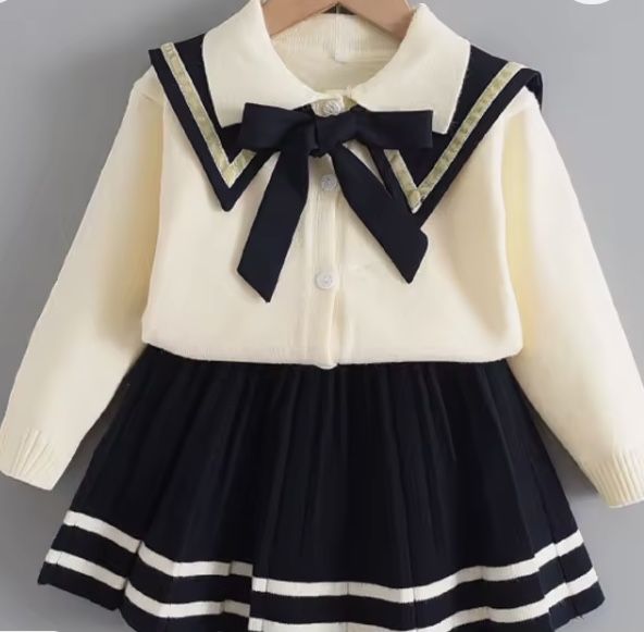 Костюм  трикотажний в школу спідничка плісе 116 поло
