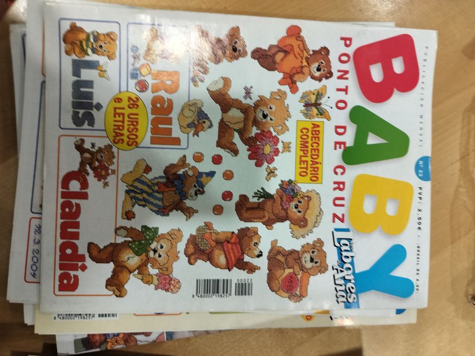 Ponto cruz - revistas e linhas