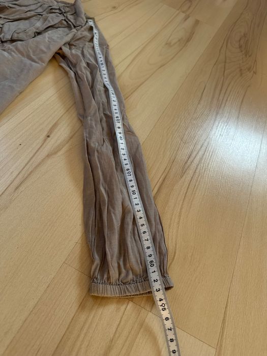 Sisley bawełniana bluzka elegancka prześwitująca