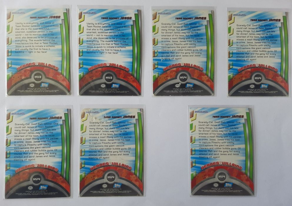 Cartas pokemon topps series 2