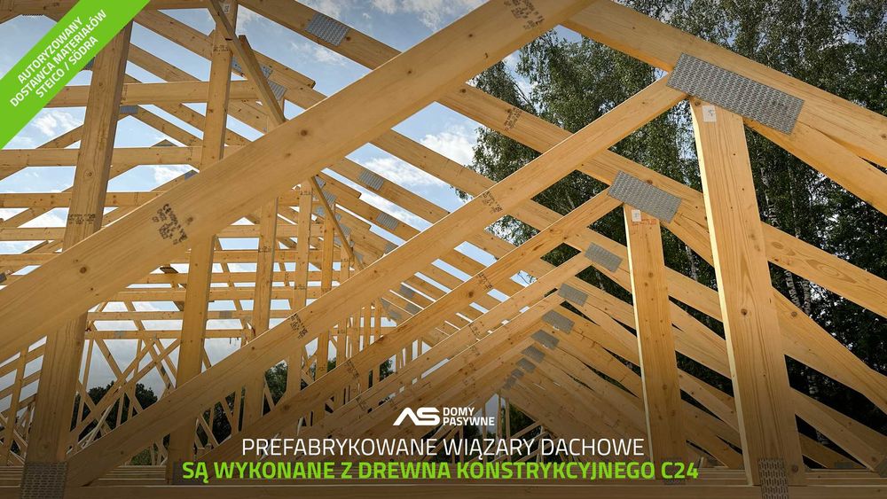 Wiązary dachowe / Więźba prefabrykowana / Dachy
