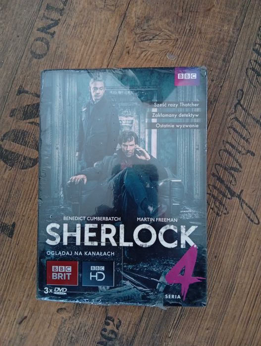 DVD czwartego sezonu serialu  "Sherlock"  BBC. Nowe ,folia