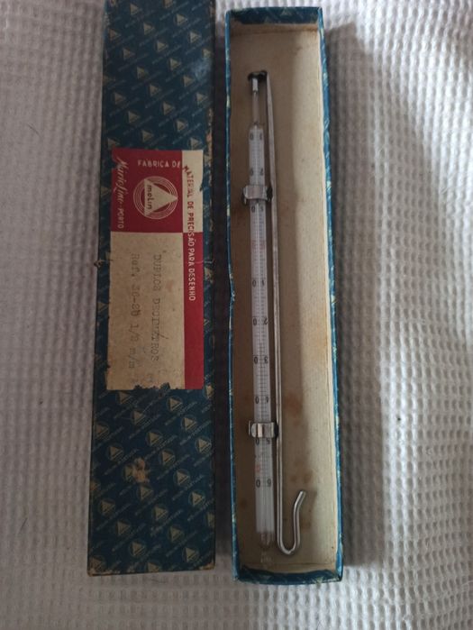 Antigo termômetro com suporte