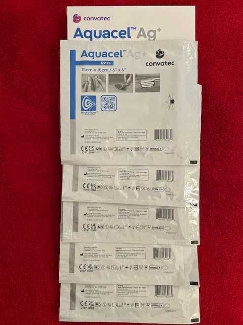 Aquacel Ag+ Extra 15x15 - 5 szt opatrunek chłonny EXP. 2026/06/01