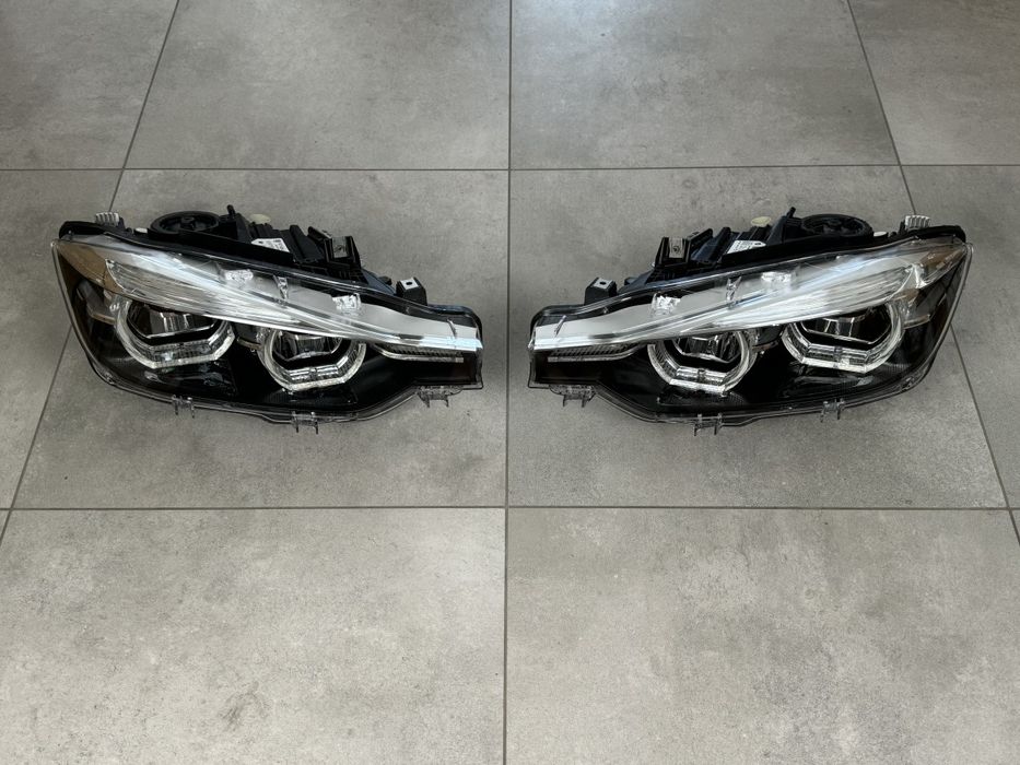 Фари для BMW 3 series F30 F31 2015-2018 Adaptive FULL LED BLACK LCI