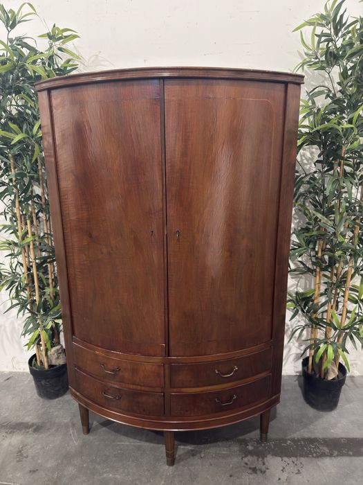 Piękna mahoniowa szafka narożna Mid Century dowóz wysyłka