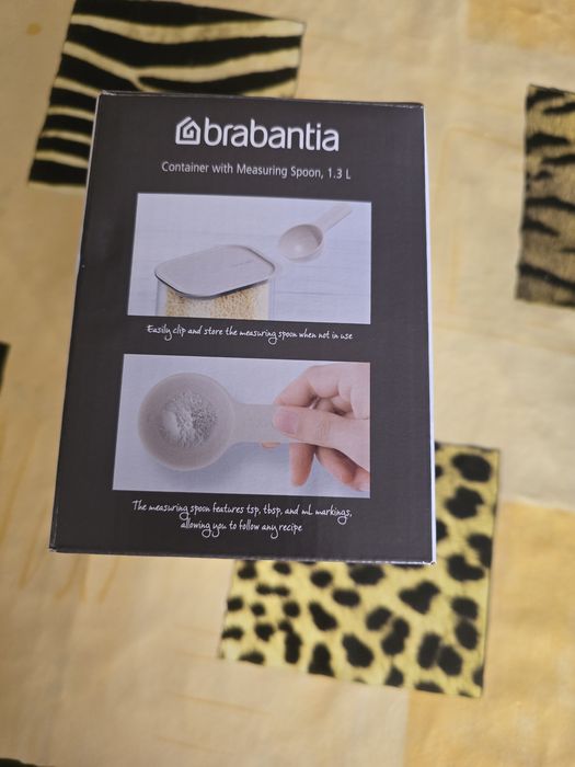 3 x Recepiente de vidro 1.3L + colher (novos)