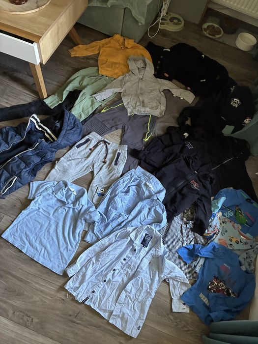 Paka ubrań 110 116 h&m smyk i inne zestaw paczka