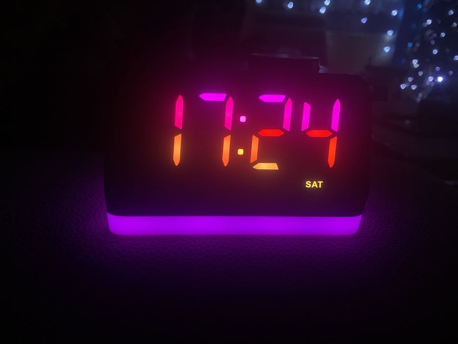 Radio budzik led RGB