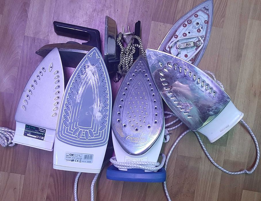 утюги RZTK ,Tefal ,Satyrn ,и утюг с прошлого столетия