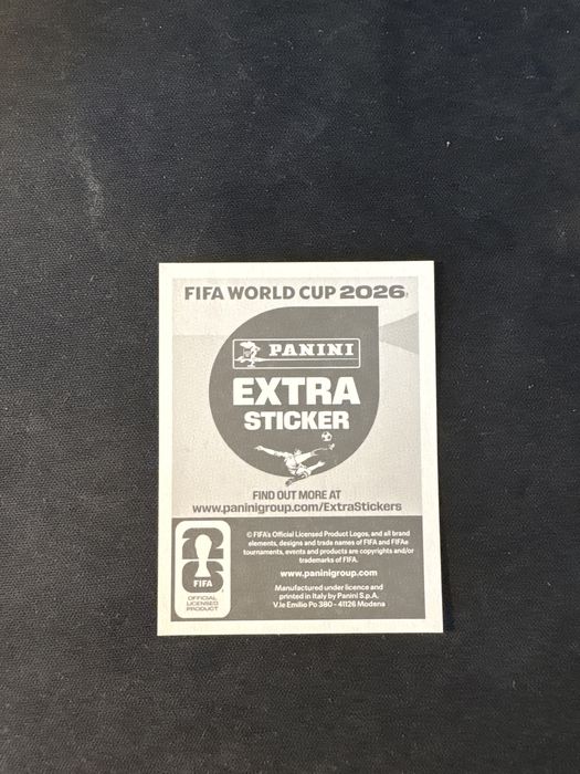 Lionel Messi cromo fifa mundial 2026- Extra sticker Prateado