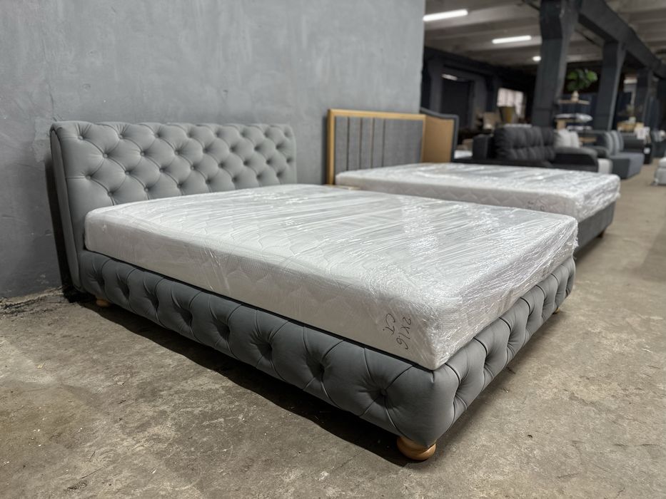 Ліжка з вбудованими матрацами, дешево, двоспальні, з нішою