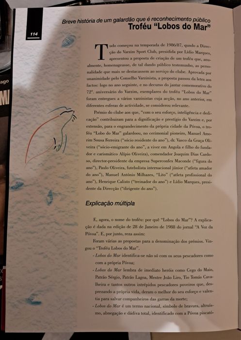 Livro sobre Varzim, "Lobos do Mar" de Manuel Dias. PORTES GRÁTIS.