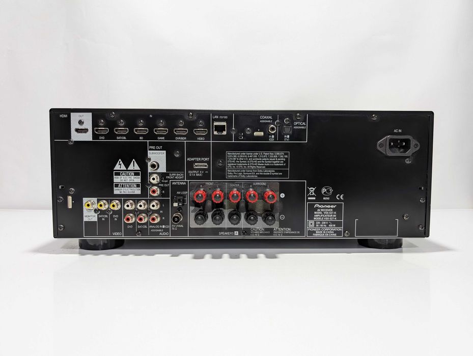5.1 Ресивер Pioneer VSX-527, має 130 Вт/канал/ HDMI/ ARC/ USB/ HD Audio/ ЦАП/ AirPlay/ vTuner
