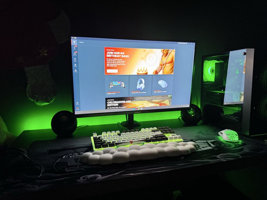 Kompletny zestaw dla gracza: PC RTX 4060 + Ryzen 5600 | Monitor 27" | Peryferia
