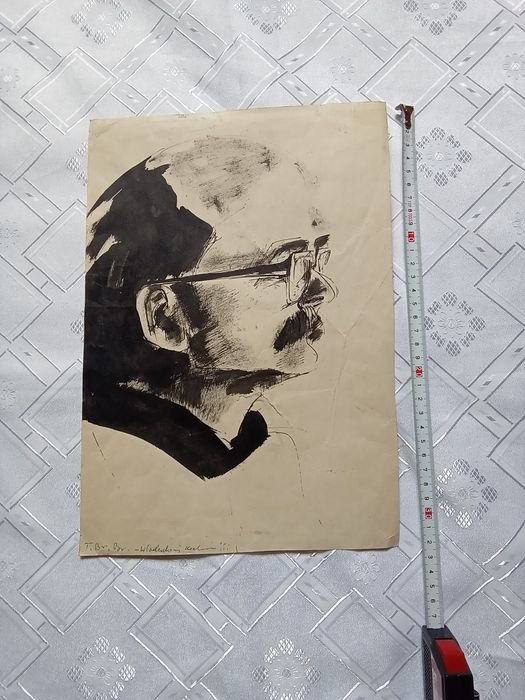 Portret  Brzozowskiego - wykonanie Maja Berezowska  unikat.