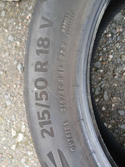 Opony 215/50/18 Continental bieżnik 5,5mm 20 rok F-VAT