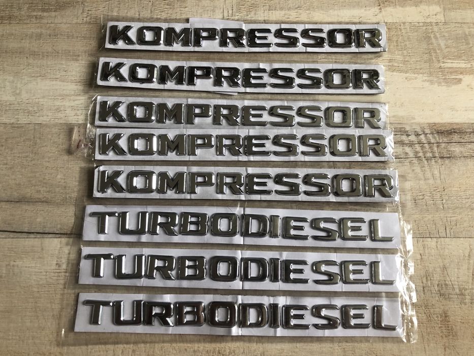 Шильдик Напис Багажника Эмблема Mercedes, VW, Audi, BMW