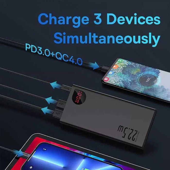 Повербанк Baseus Adaman 10000mAh 22.5Вт QC3.0+PD3.0 | УМБ