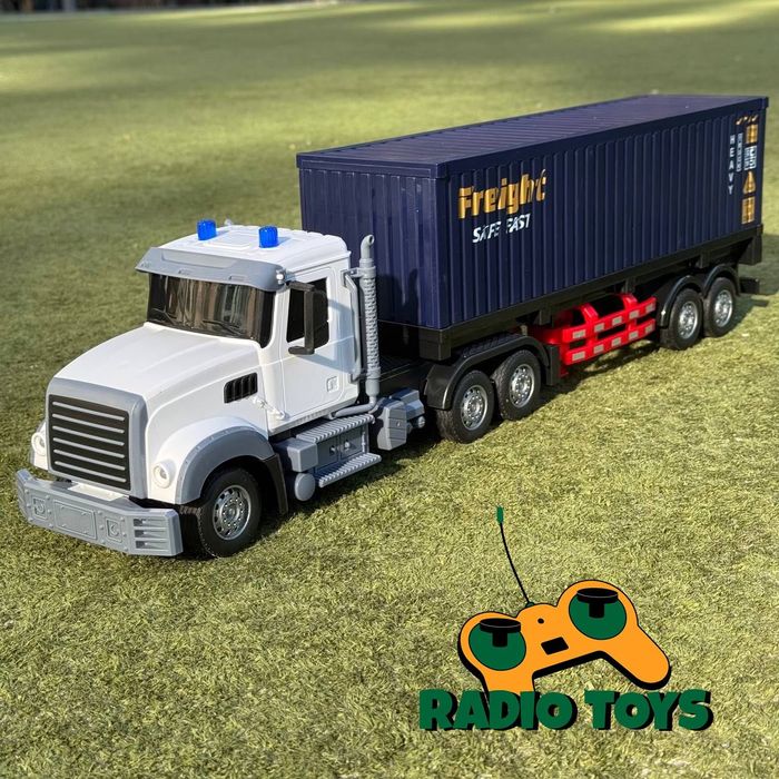 Фура на радіокеруванні American Truck 59см Біла | Грузовик на пульті