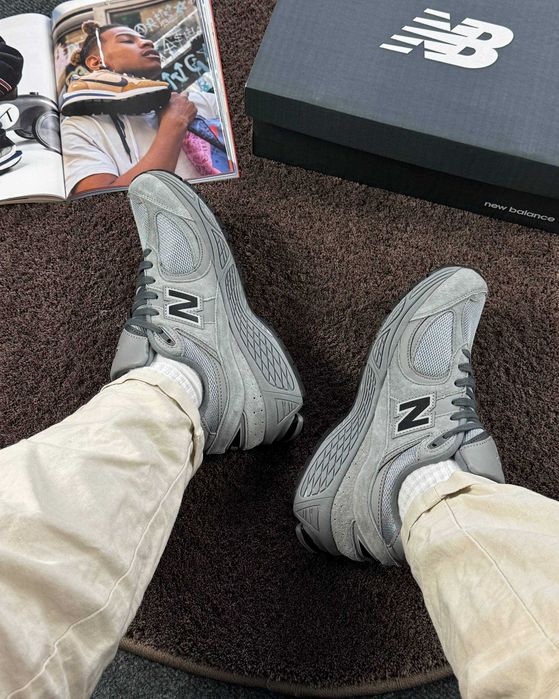 !SALE! Кросівки New Balance 2002r Grey Black Premium 41 42 43 44 45 46 нб чорні
