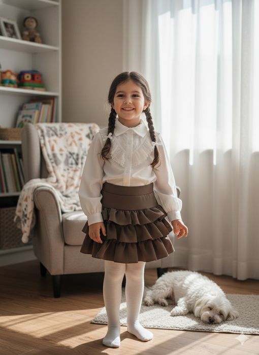 Koszula biała dla dziewczynki