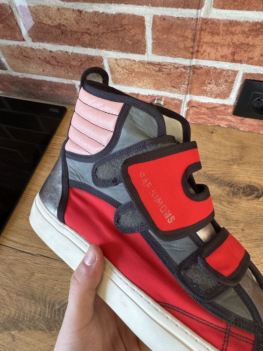 Raf Simons High Top basketball leder