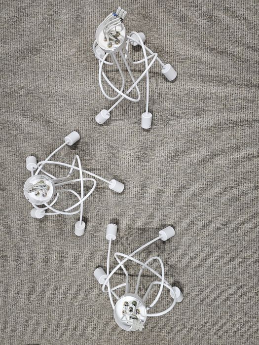 Żyrandol biały 50x50