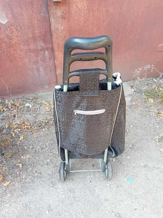 Тачка. Сумка на колесах, Кравчучка з сумкою