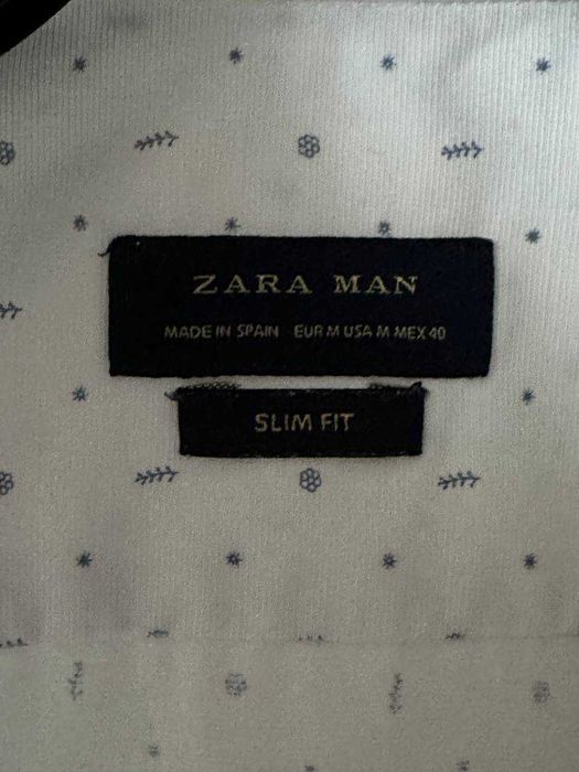 Чоловіча сорочка Zara розмір М slimfit