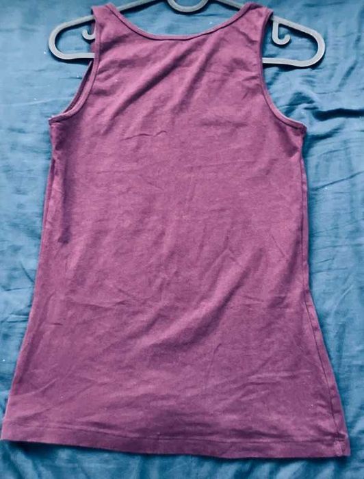 Sportowy komplet tank topów granat/fiolet S/36 Esmara, bawełna/elastan